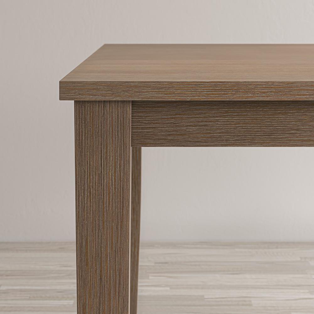 Coastal Wire-Brushed Acacia 66" Extendable Dining Table. Picture 8