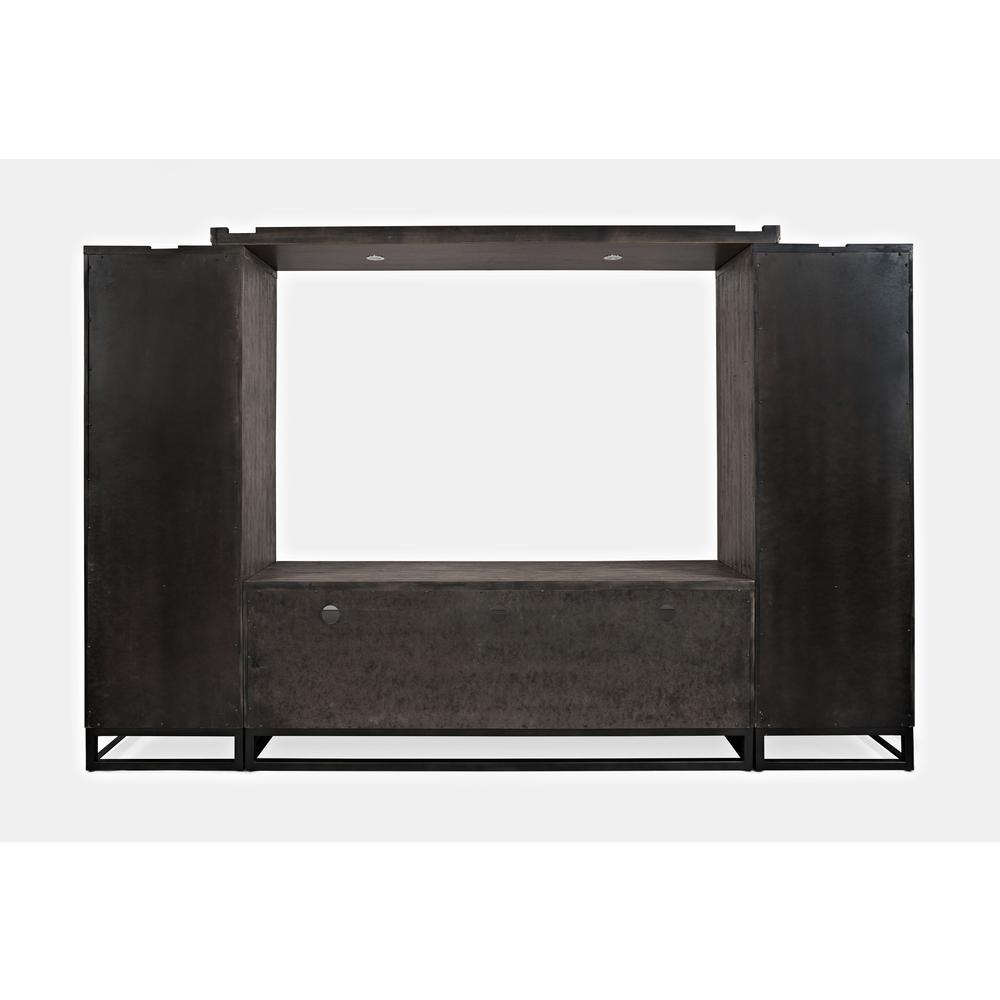 Distressed Acacia Entertainment Center with 70'' TV Console and LED Lights. Picture 4