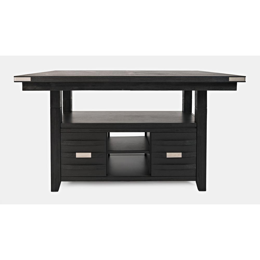 Contemporary Rectangle Dining Table with Adjustable Height. Picture 1