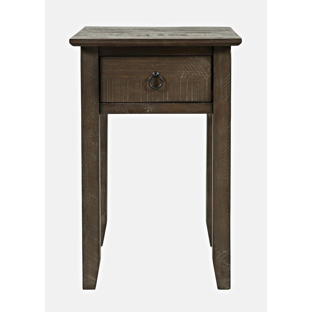 Farmhouse Distressed Pine End Table. Picture 1