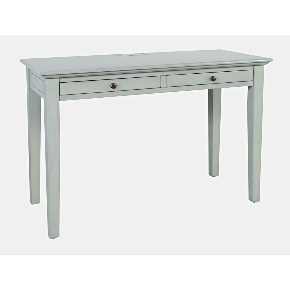 Modern Farmhouse 48" Two Drawer USB Charging Desk. Picture 3
