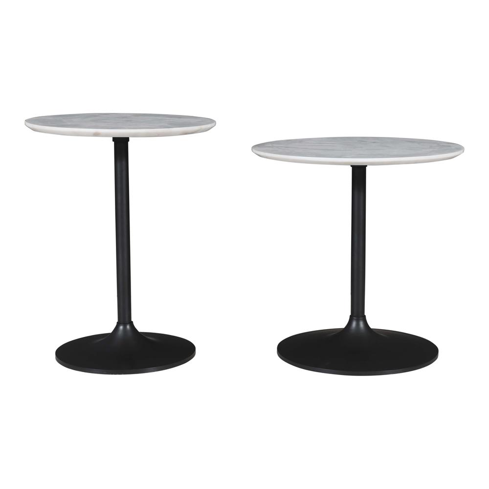 arble and Iron Modern Luxury Accent Tables (Set of 2). Picture 5