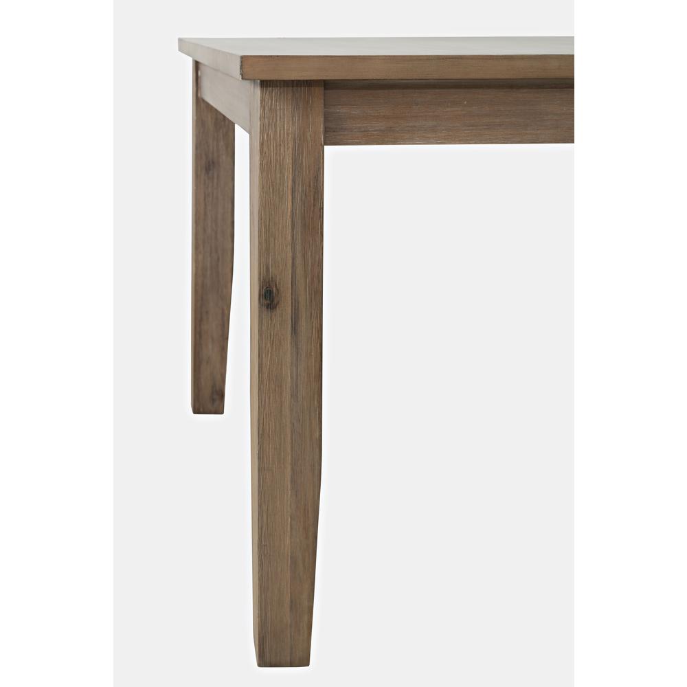 Coastal Wire-Brushed Acacia 66" Extendable Dining Table. Picture 5