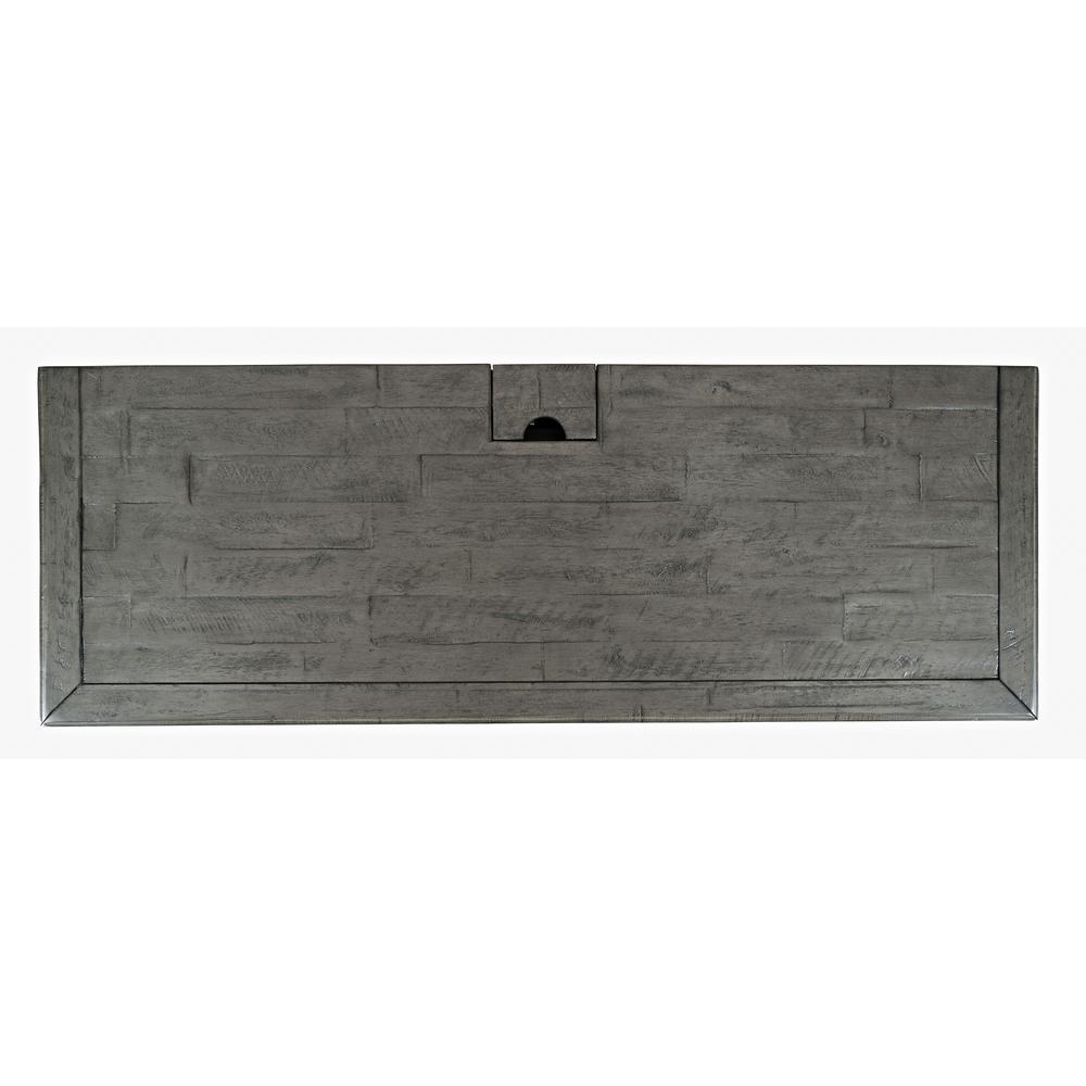 Coastal Style Distressed Acacia USB Charging Desk. Picture 4
