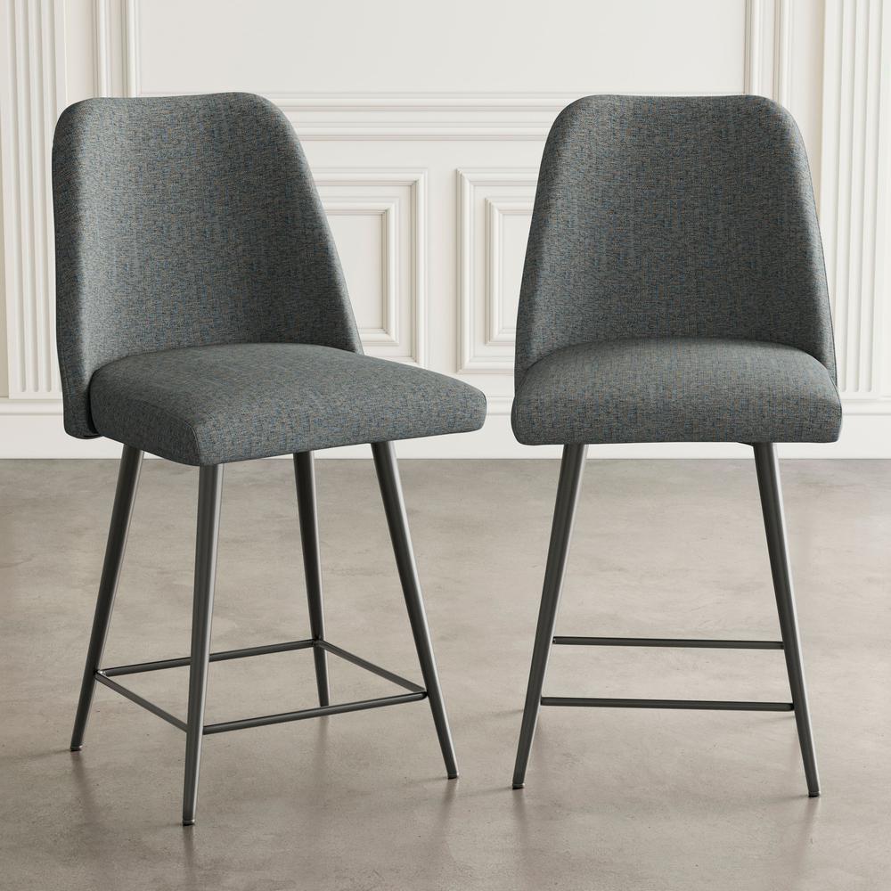 Macey Contemporary Modern Upholstered Counter Barstool (Set of 2). Picture 8