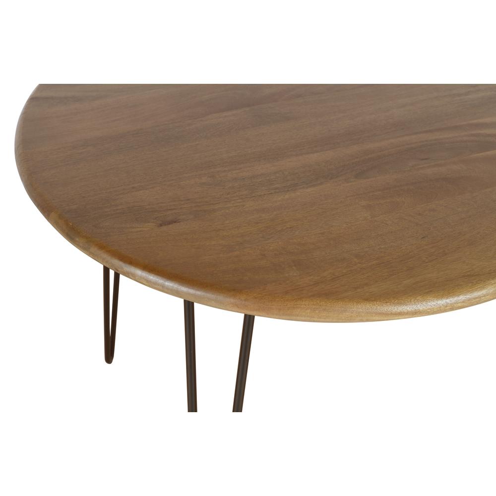 42" Round Modern Contemporary Solid Wood Dining Table. Picture 4