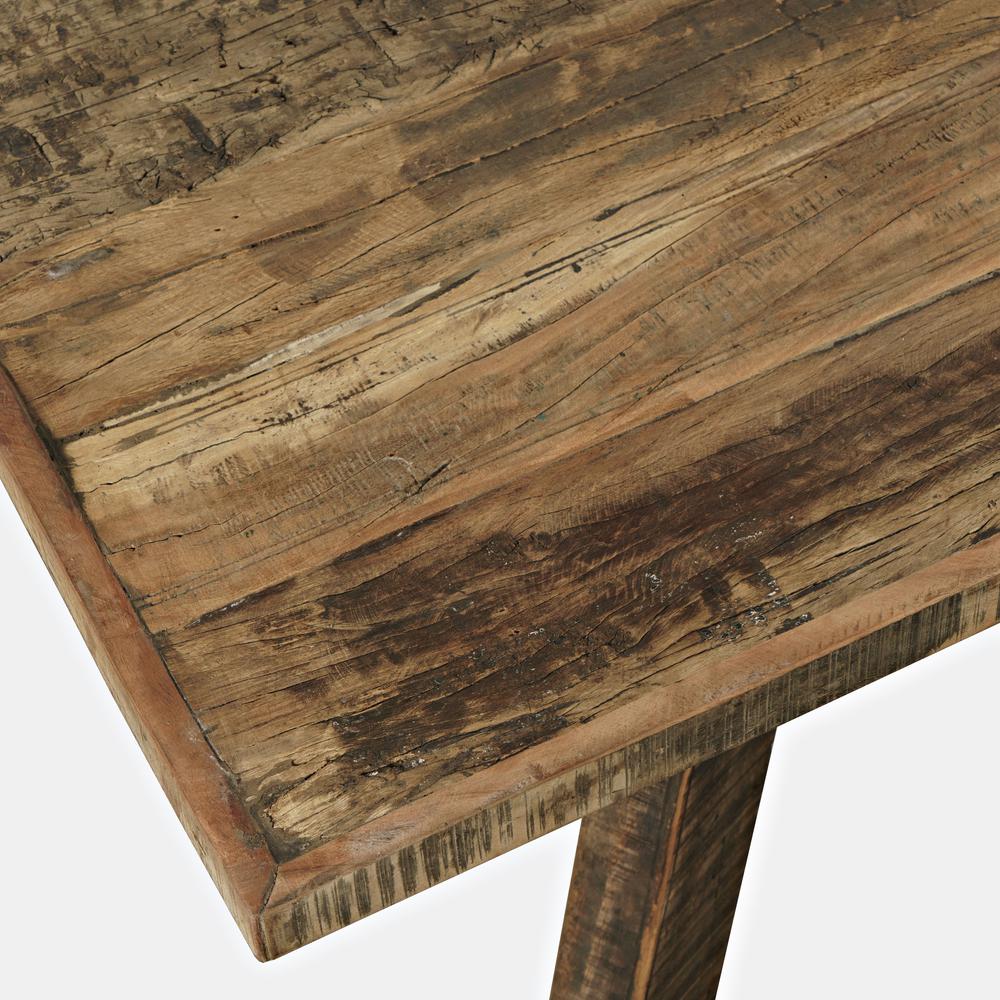 2" Rustic Reclaimed Solid Wood Dining Table. Picture 4