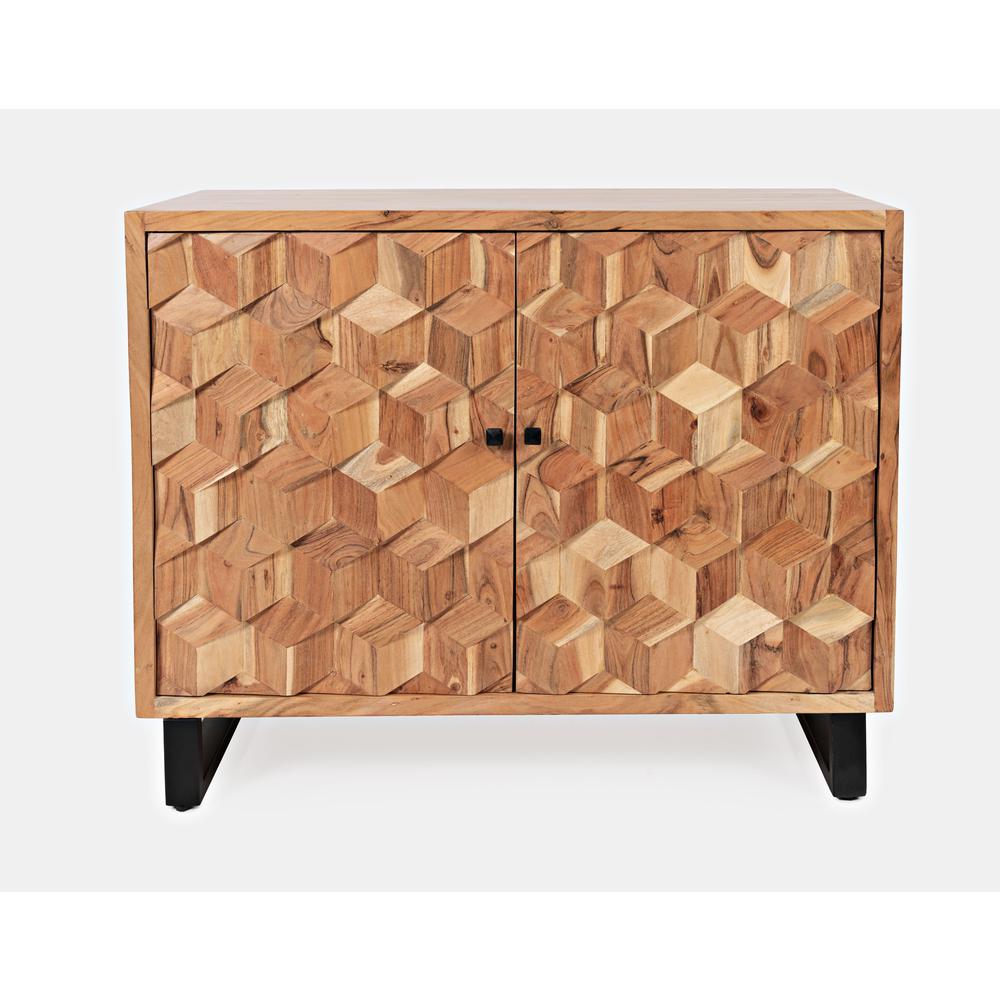 Modern Abstract Cube Style Accent Cabinet. Picture 1