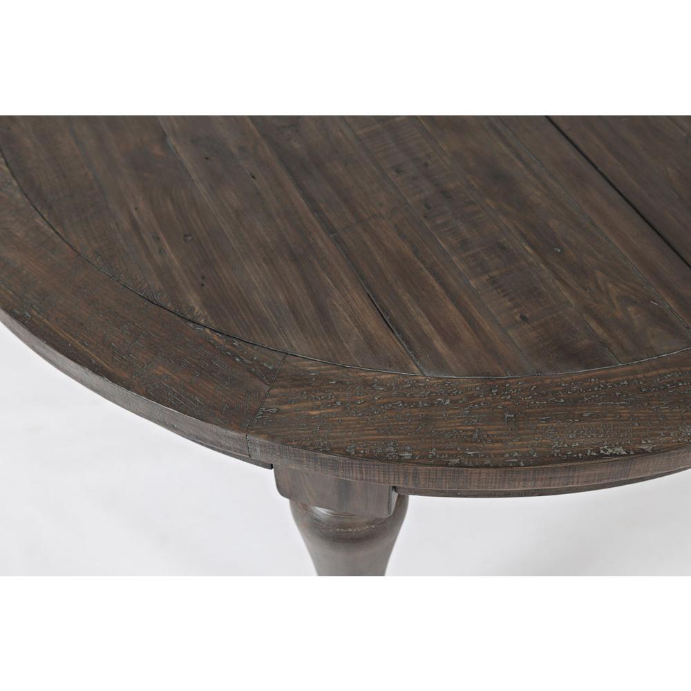 Rustic Reclaimed Pine Farmhouse Round to Oval 66" Dining Table. Picture 5