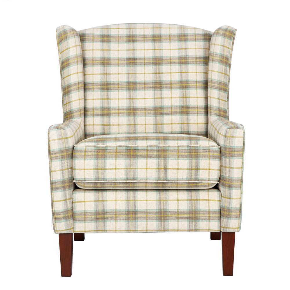 Traditional Classic Wingback Upholstered Accent Chair. Picture 1