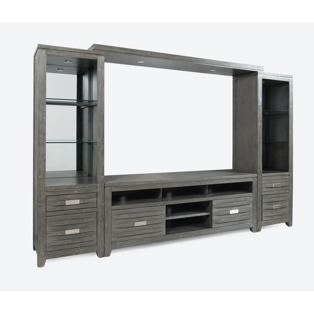 Contemporary Entertainment Center with 70'' TV Console and LED Lights. Picture 3