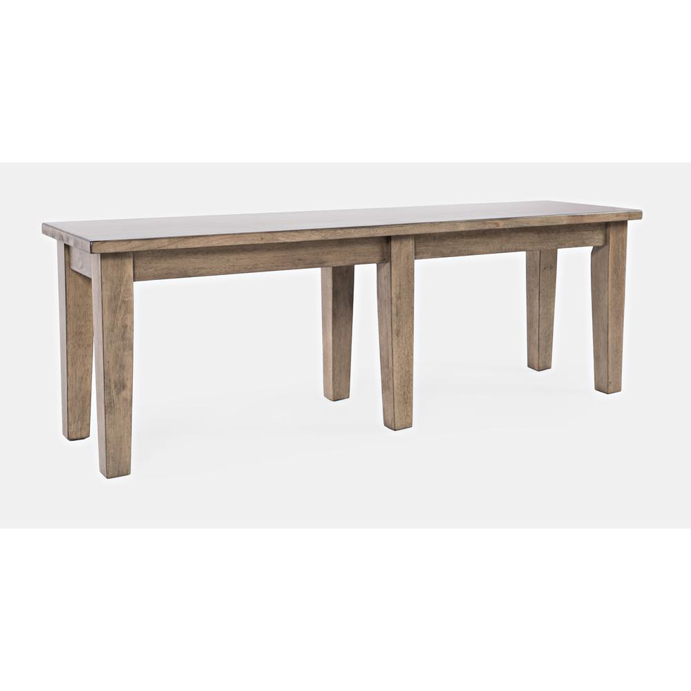 Modern Contemporary 52'' Solid Wood Dining Bench. Picture 3