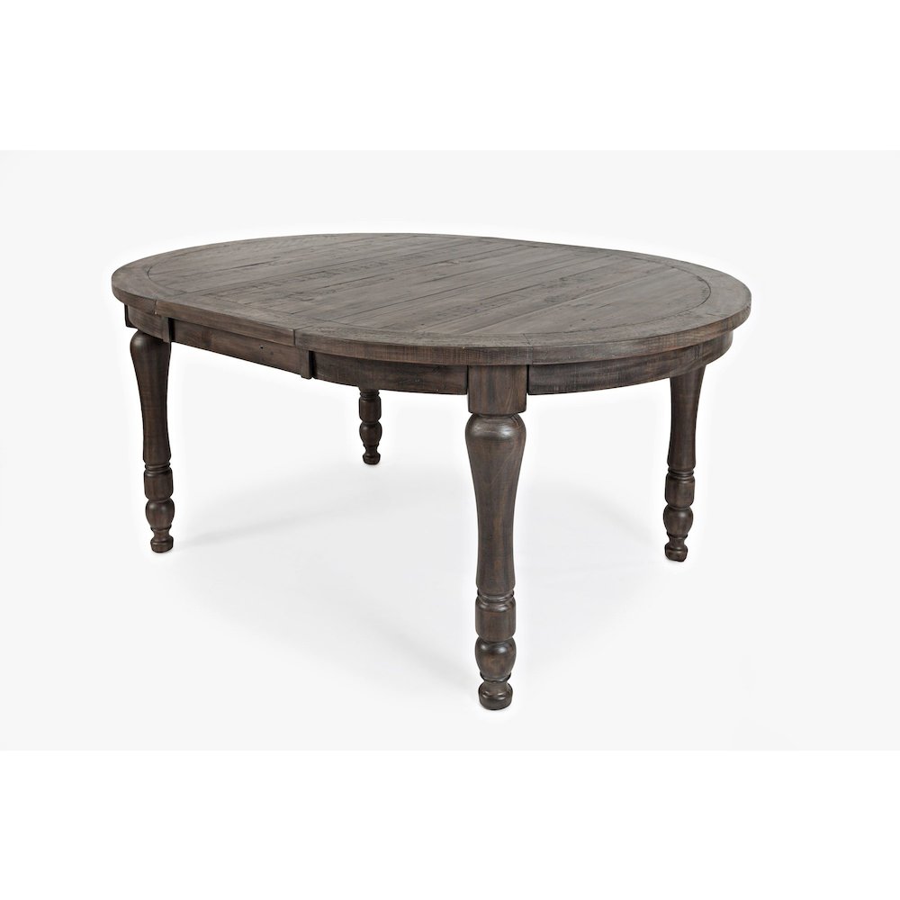 Madison County Rustic Reclaimed Pine Farmhouse Round to Oval 66" Dining Table. Picture 2