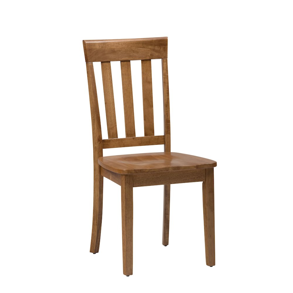 Simplicity Solid Wood Classic Slat Back Dining Chair (Set of 2). Picture 2