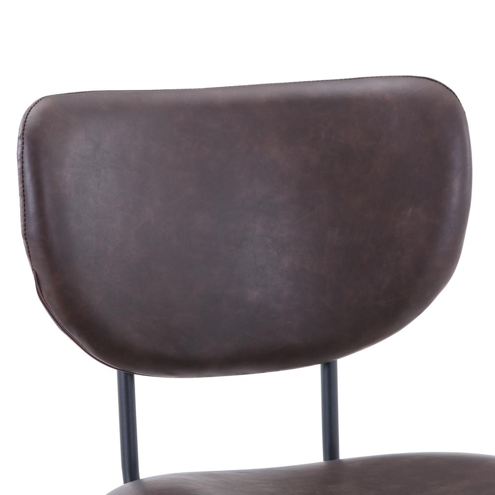 Modern Faux Leather Split-Back Upholstered Counter Height Barstool (Set of 2). Picture 4