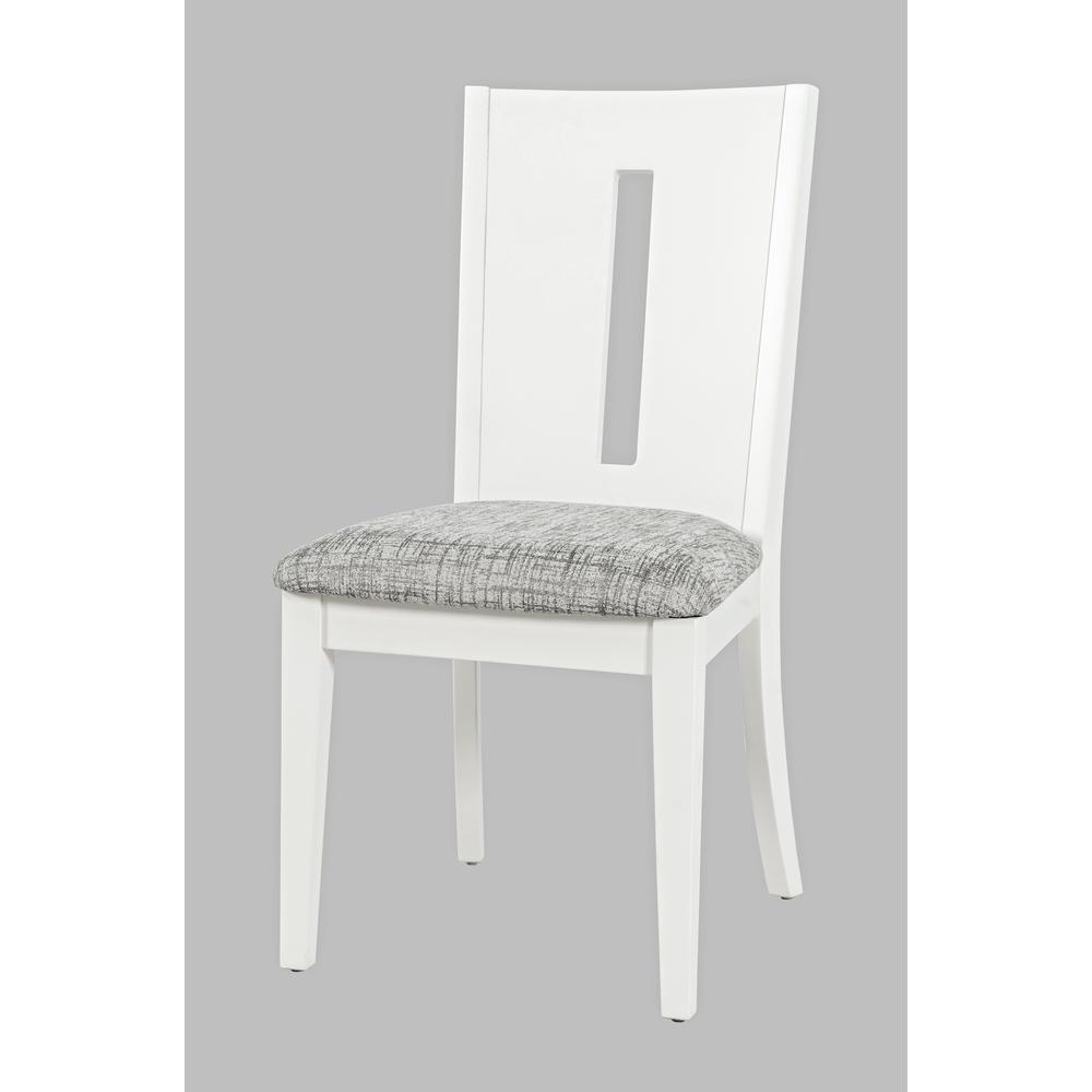 Contemporary Slotback Upholstered Dining Chair (Set of 2). Picture 2