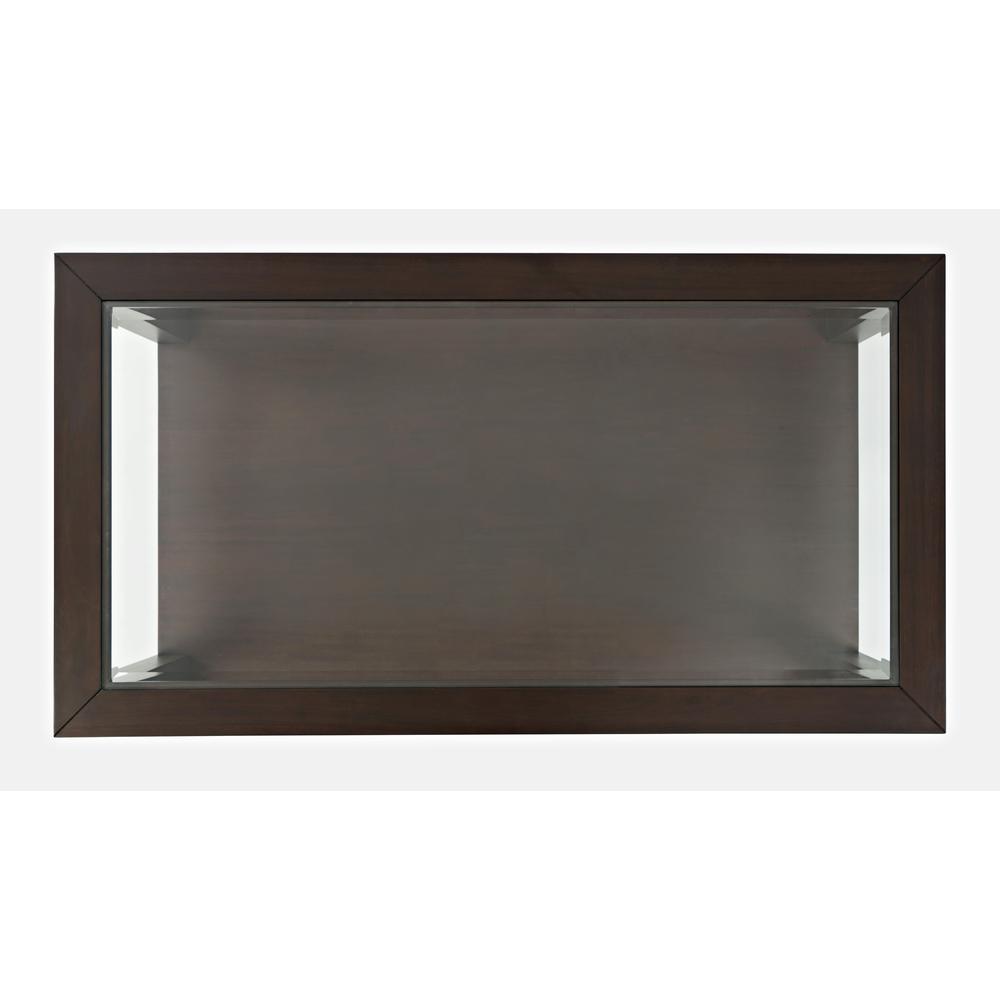 Contemporary Rectangular Glass Inlay Coffee Table. Picture 4
