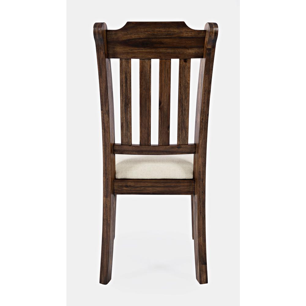 Mission Style  Slatback Solid Acacia Dining Chair (Set of 2). Picture 4