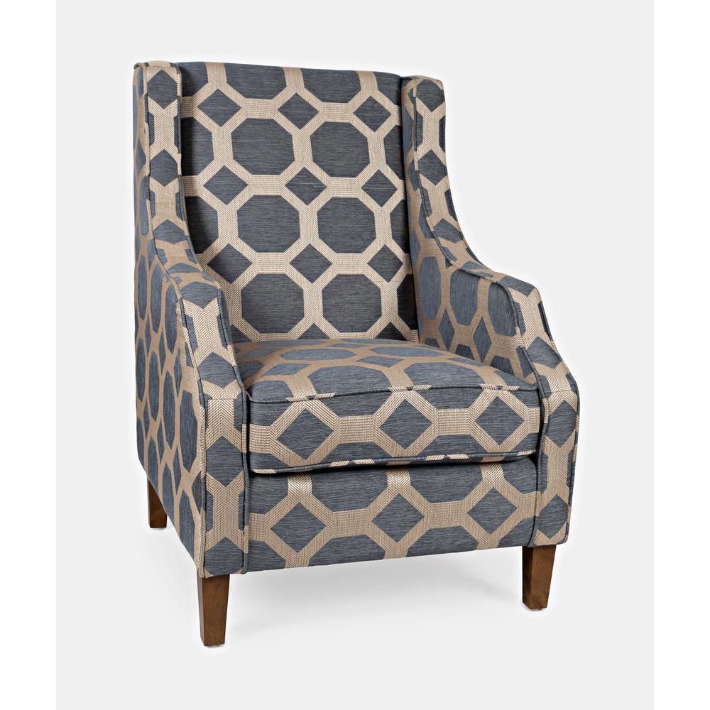 Geometric Pattern Luxury Accent Upholstered Accent Chair. Picture 6