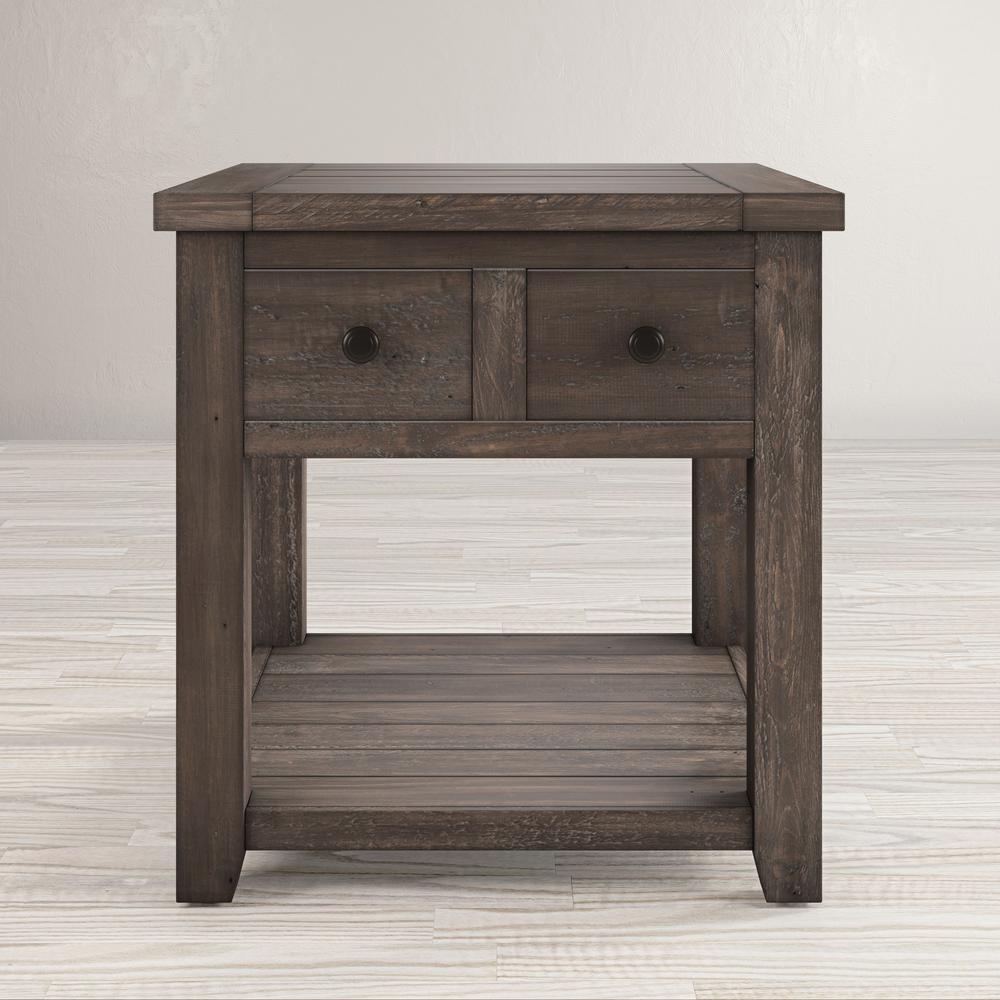 Rustic Reclaimed Pine Farmhouse End Table. Picture 10