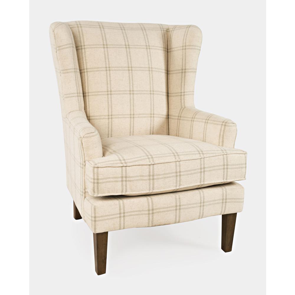 Traditional Upholstered Wingback Accent Chair. Picture 11