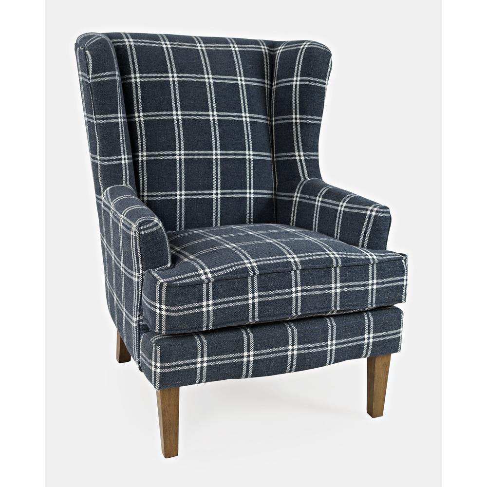 Traditional Upholstered Wingback Accent Chair. Picture 11