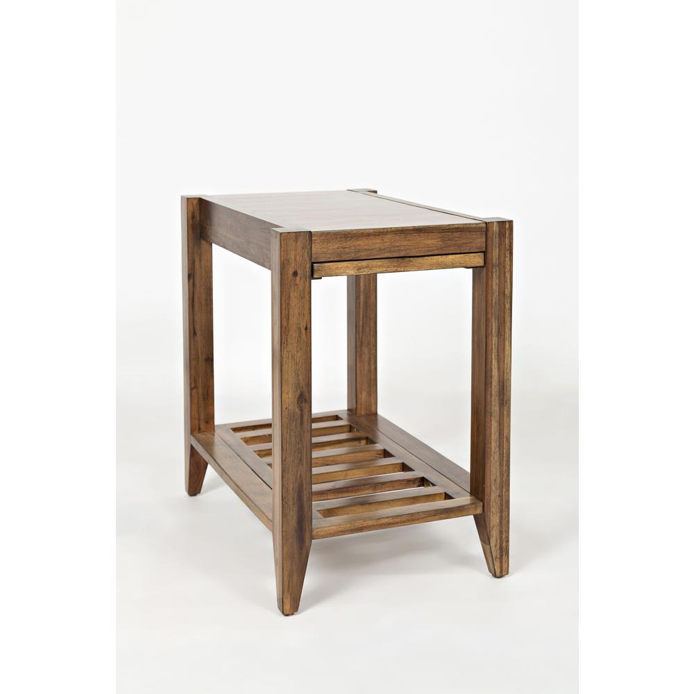 Modern Essential Solid Wood Chairside End Table. Picture 1