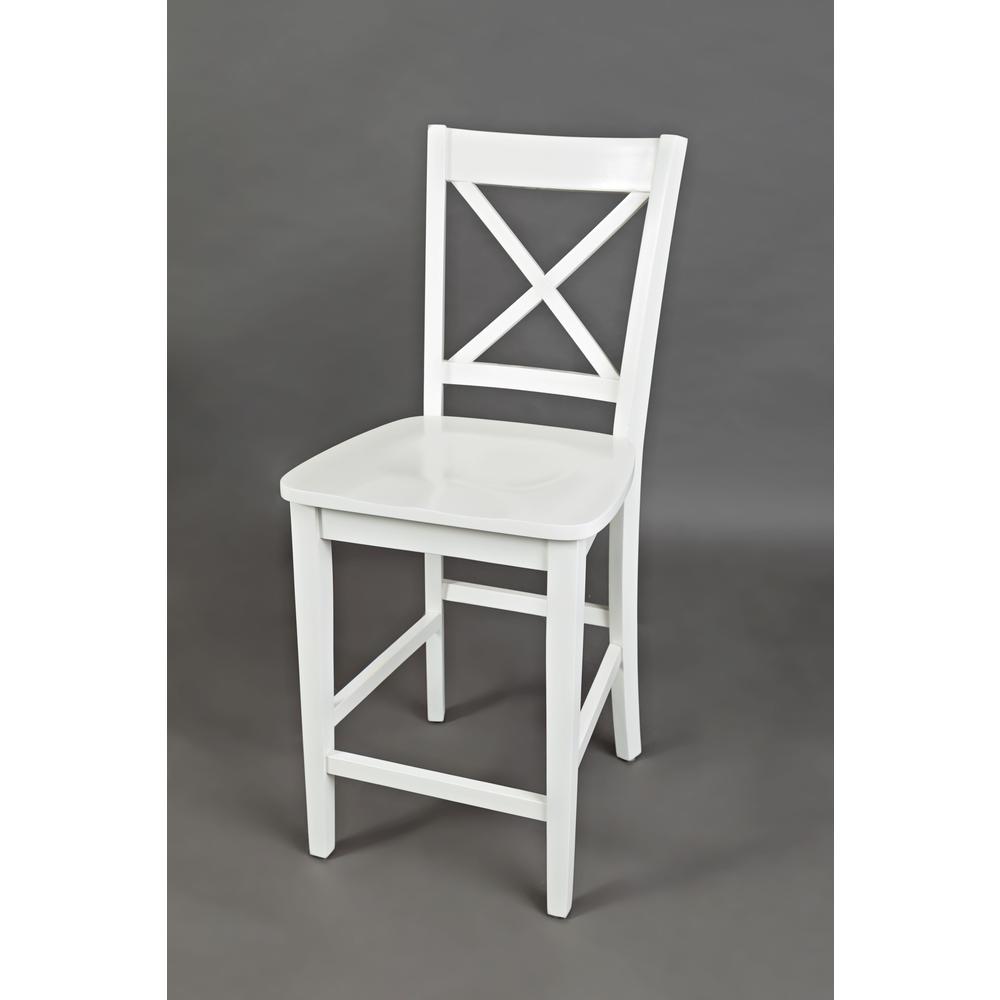 Solid Wood Classic X-Back Stool (Set of 2). Picture 2