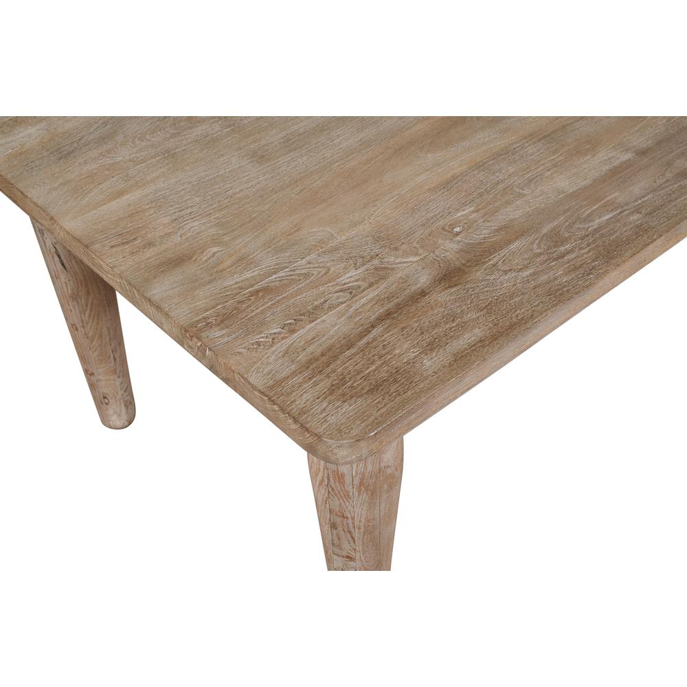 70" Rustic Global Solid Wood Dining Table. Picture 4