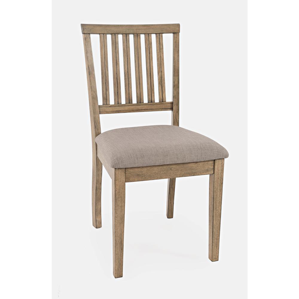 Modern Contemporary Solid Wood Upholstered Dining Chair (Set of 2). Picture 3