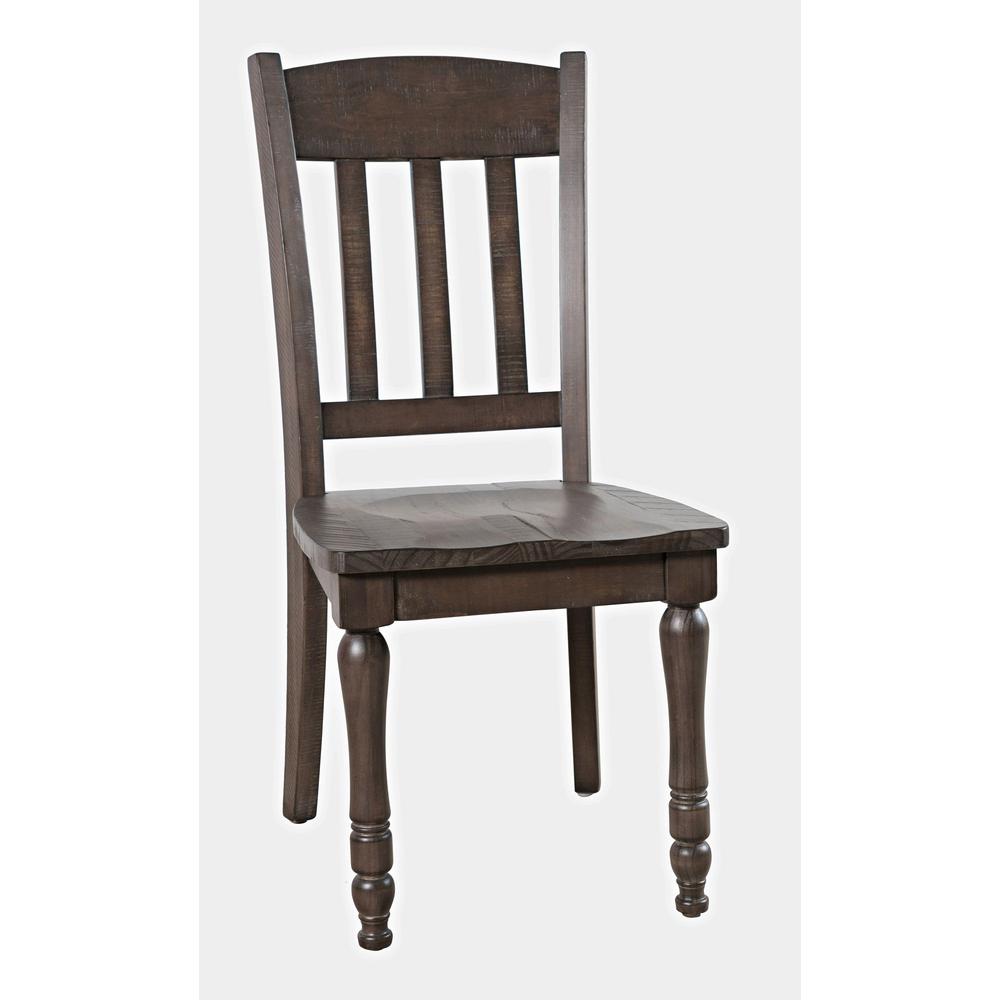 Rustic Reclaimed Pine Farmhouse Slatback Dining Chair (Set of 2). Picture 3