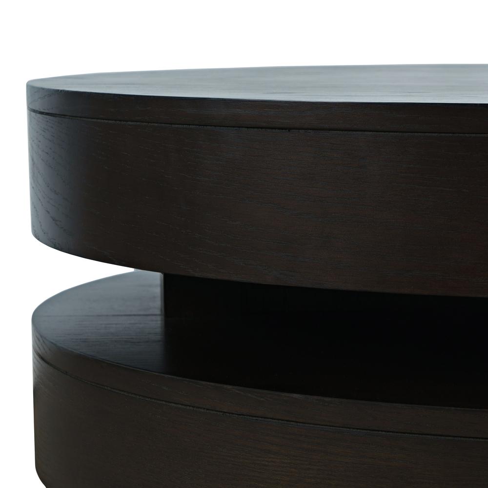 Mid-Century Modern Floating Sculpture Round Layered Coffee Table. Picture 4