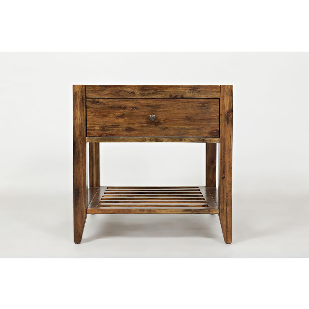 Modern Essential Solid Wood End Table. Picture 1