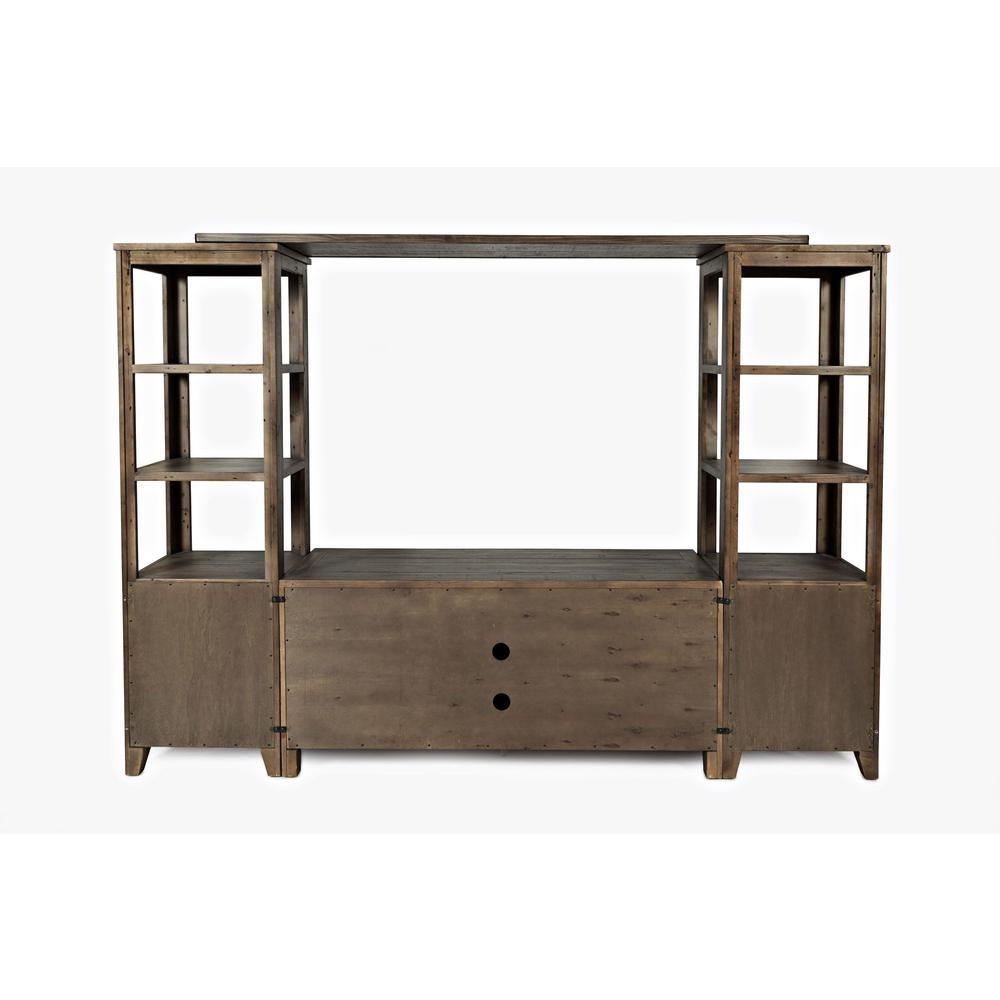 Rustic Reclaimed Pine Farmhouse Entertainment Center with 60'' TV Console. Picture 4