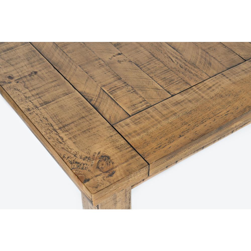 Rustic Distressed Pine 78" Extension Dining Table. Picture 4