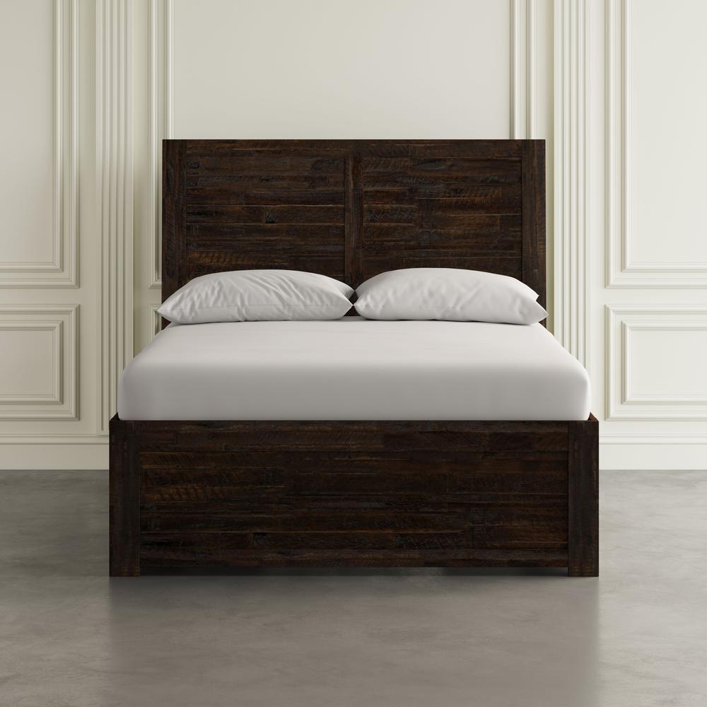 Distressed Rustic Solid Acacia King Storage Bed. Picture 9