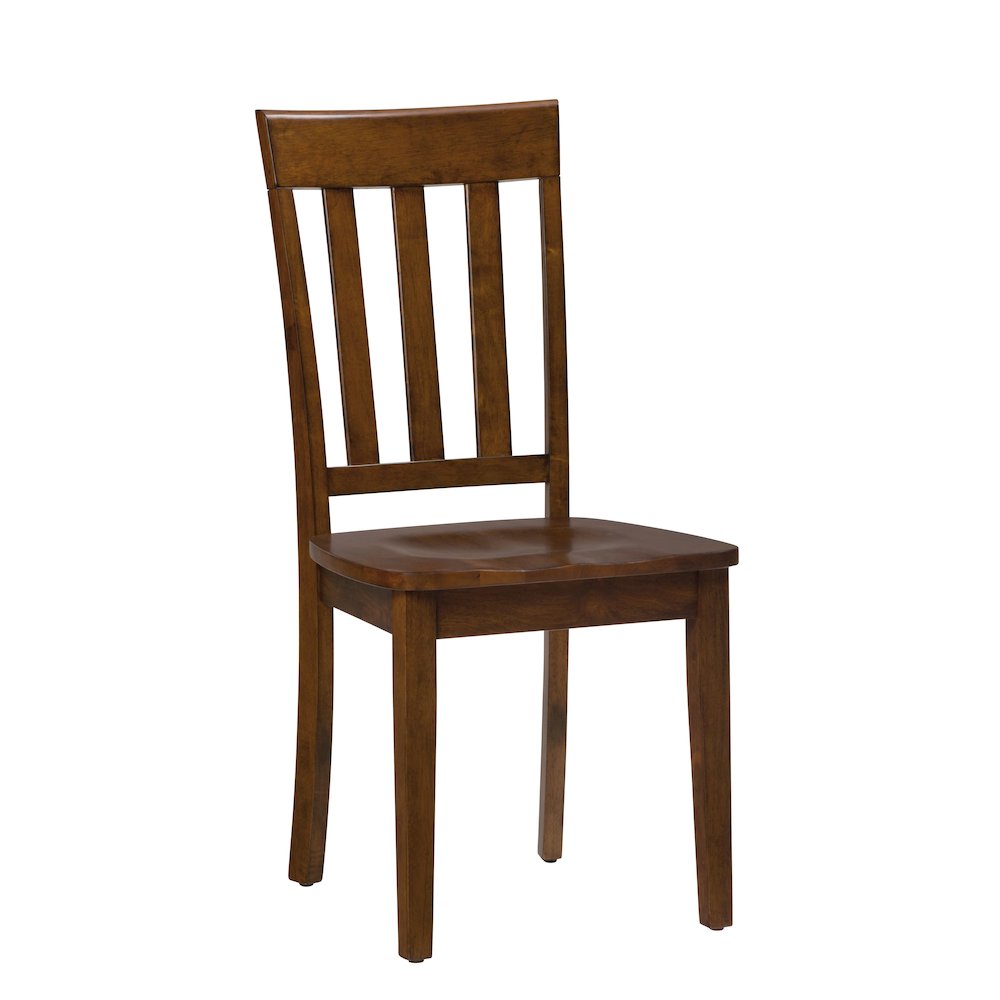 Simplicity Solid Wood Classic Slat Back Dining Chair (Set of 2). Picture 2