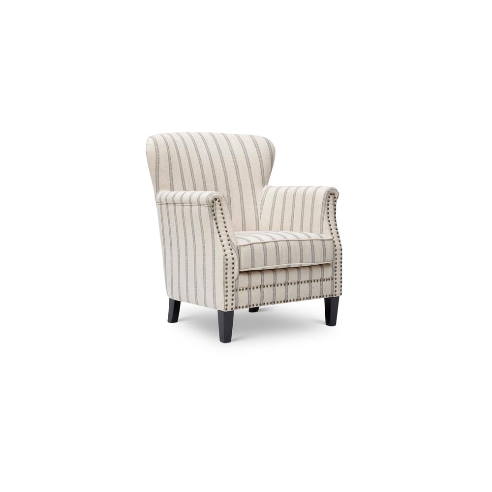 Classic Upholstered Accent Chair with Nailhead Trim. Picture 6