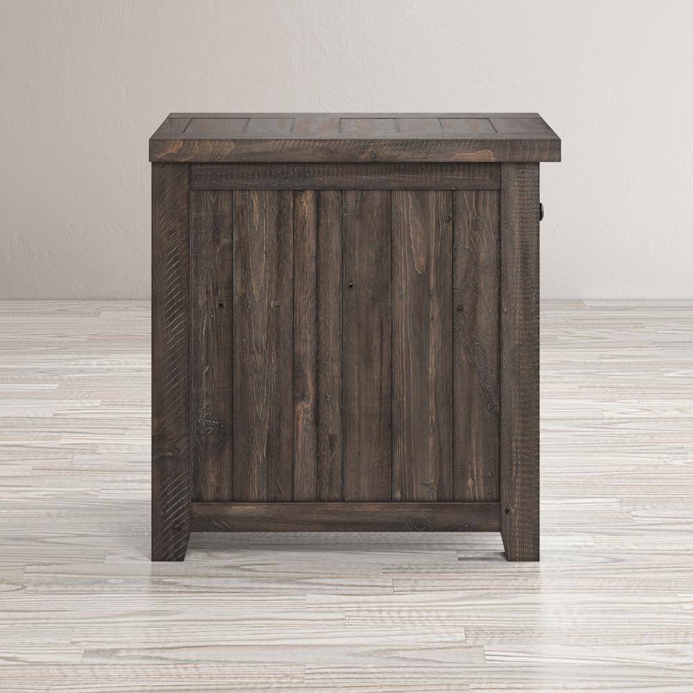 Rustic Reclaimed Pine Farmhouse Chairside Table. Picture 8