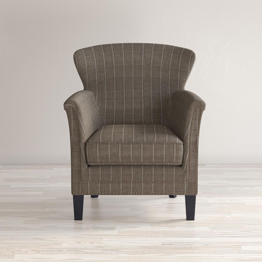 Classic Upholstered Accent Chair with Nailhead Trim. Picture 11