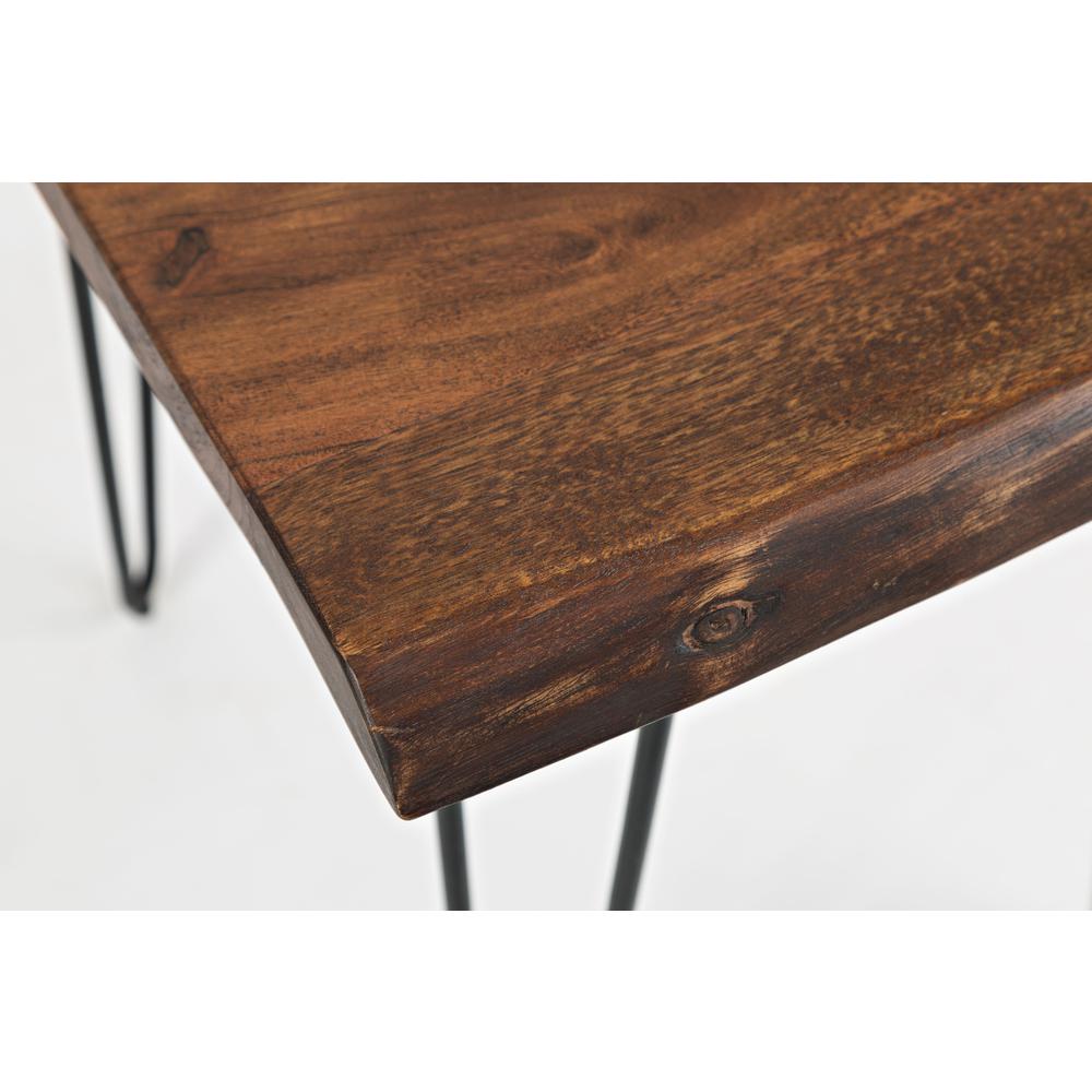 Solid Acacia Chairside Table. Picture 5