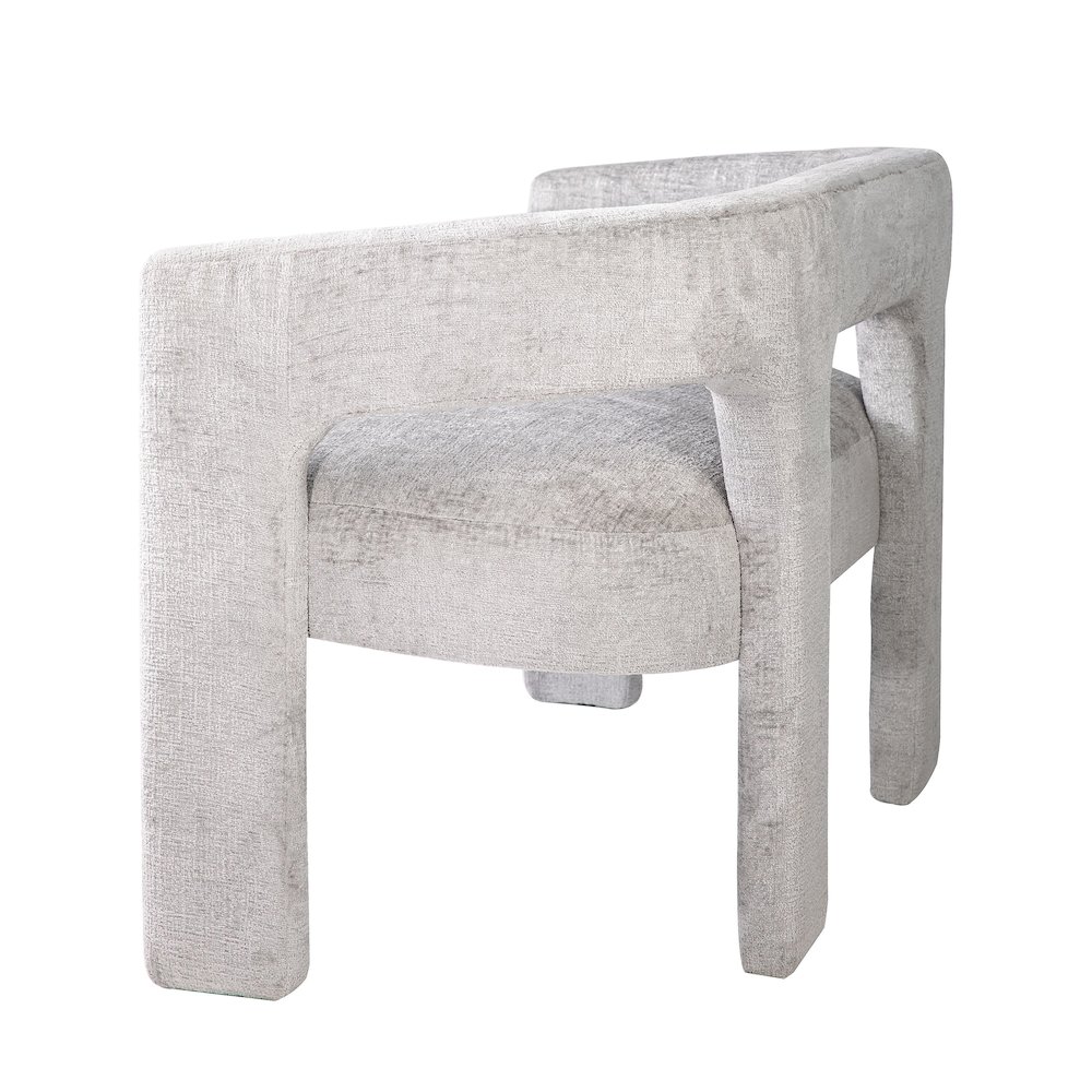 Gwen Modern Luxury Jacquard Fabric Upholstered Sculpture Bench. Picture 4