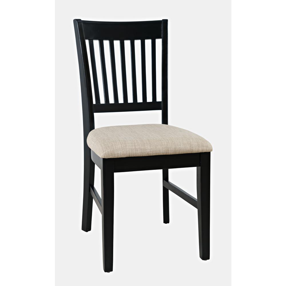 Slat-Back Upholstered Desk Chair. Picture 3