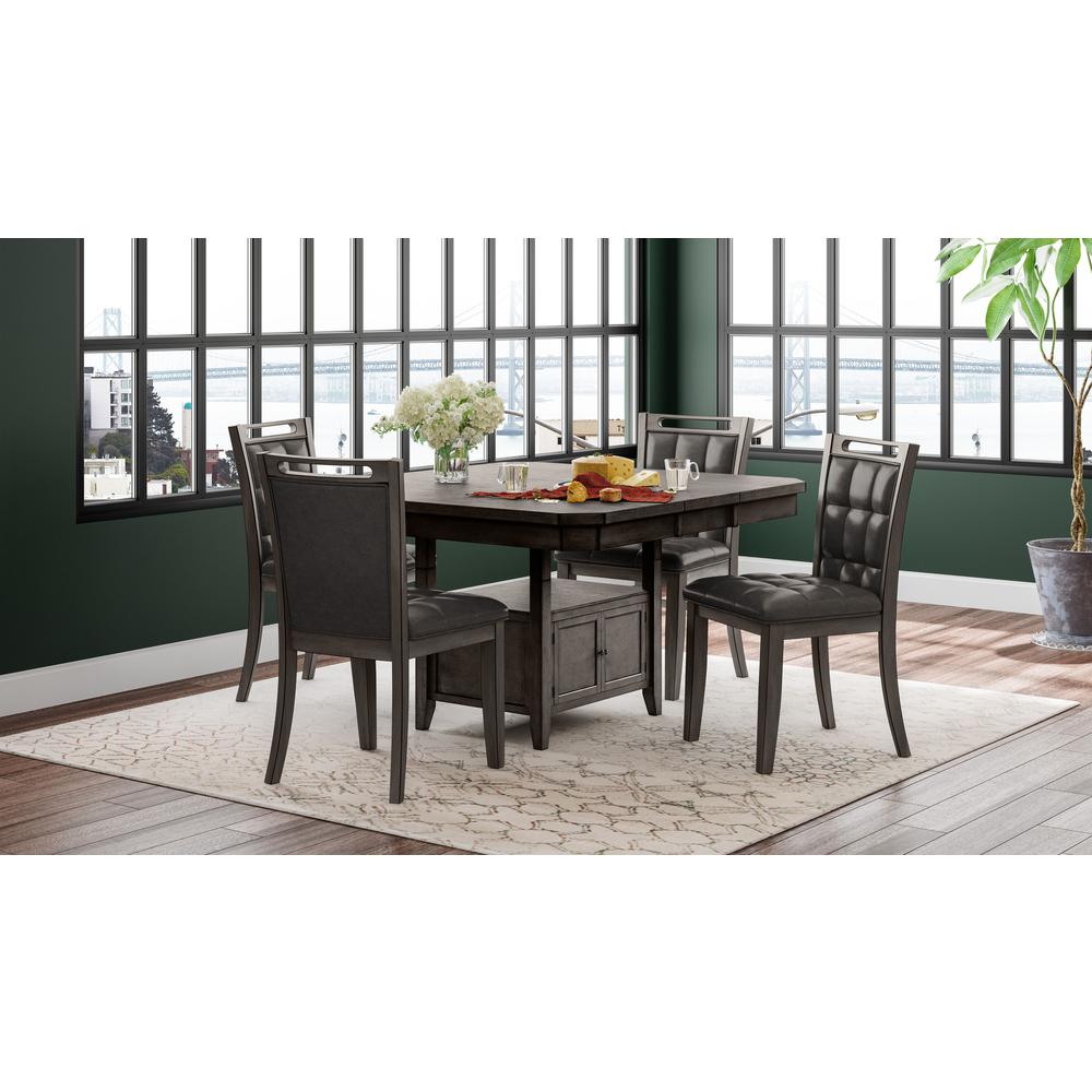 Manchester Contemporary 78" Table Five-Piece Dining Set. Picture 1