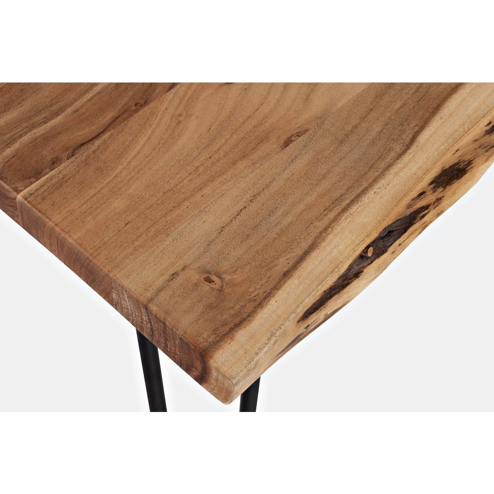 Solid Acacia 60" Modern Live Edge Dining Table. Picture 4