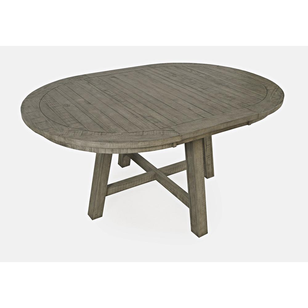 Contemporary Rustic Farmhouse Round to Oval Counter Height Dining Table. Picture 2
