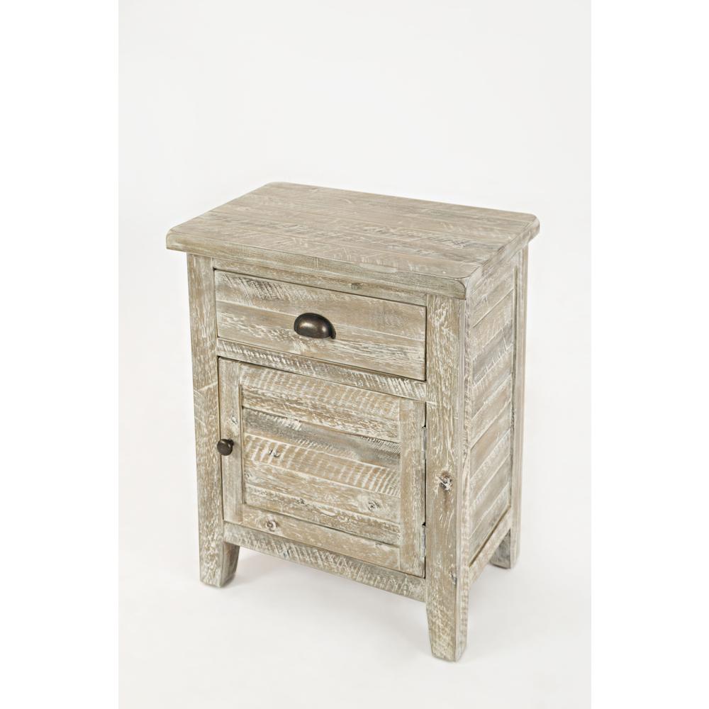 Rustic Farmhouse Distressed Acacia Accent Table. Picture 2