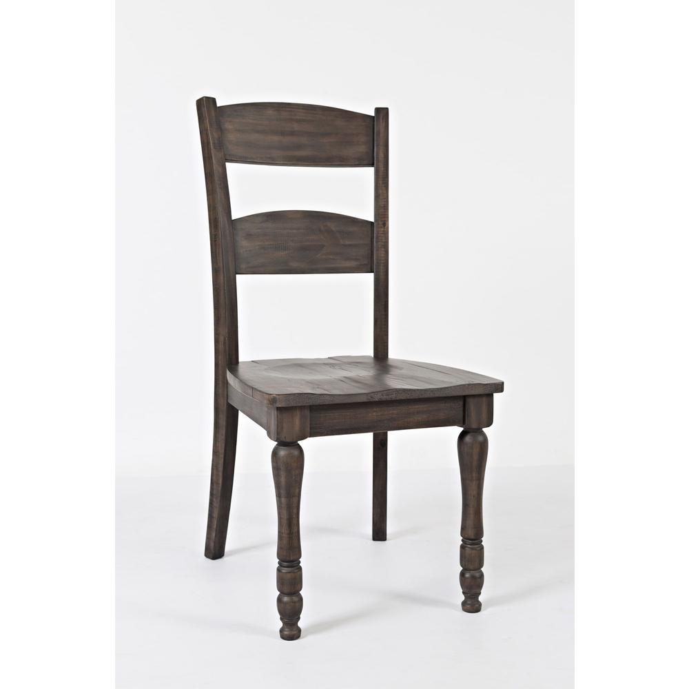 Rustic Reclaimed Pine Farmhouse Ladderback Dining Chair (Set of 2). Picture 3