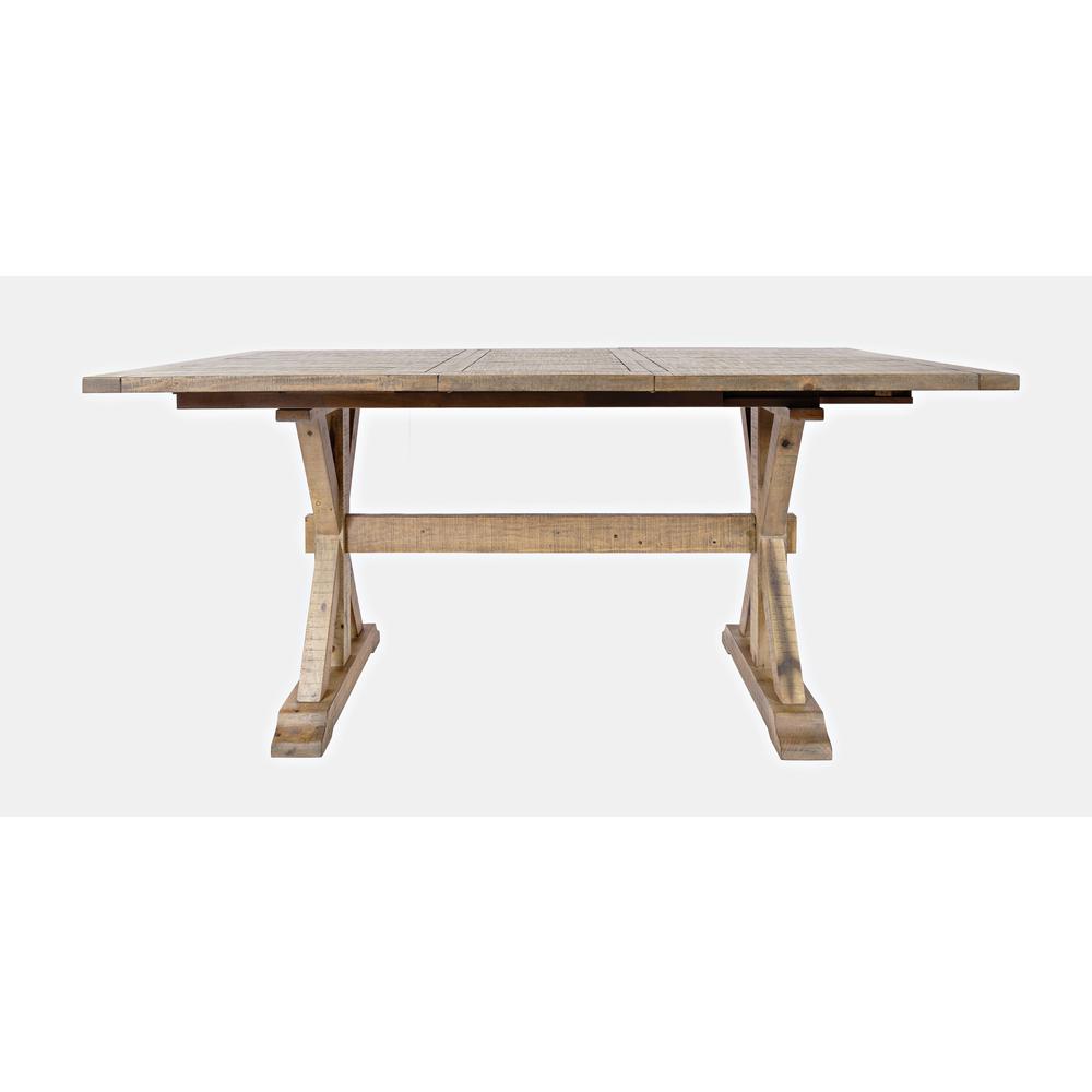Modern Rustic Solid Pine Counter Height 78" Extension Dining Table. Picture 1