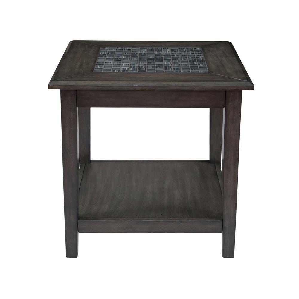 End Table with Mosaic Tile Inlay. Picture 1
